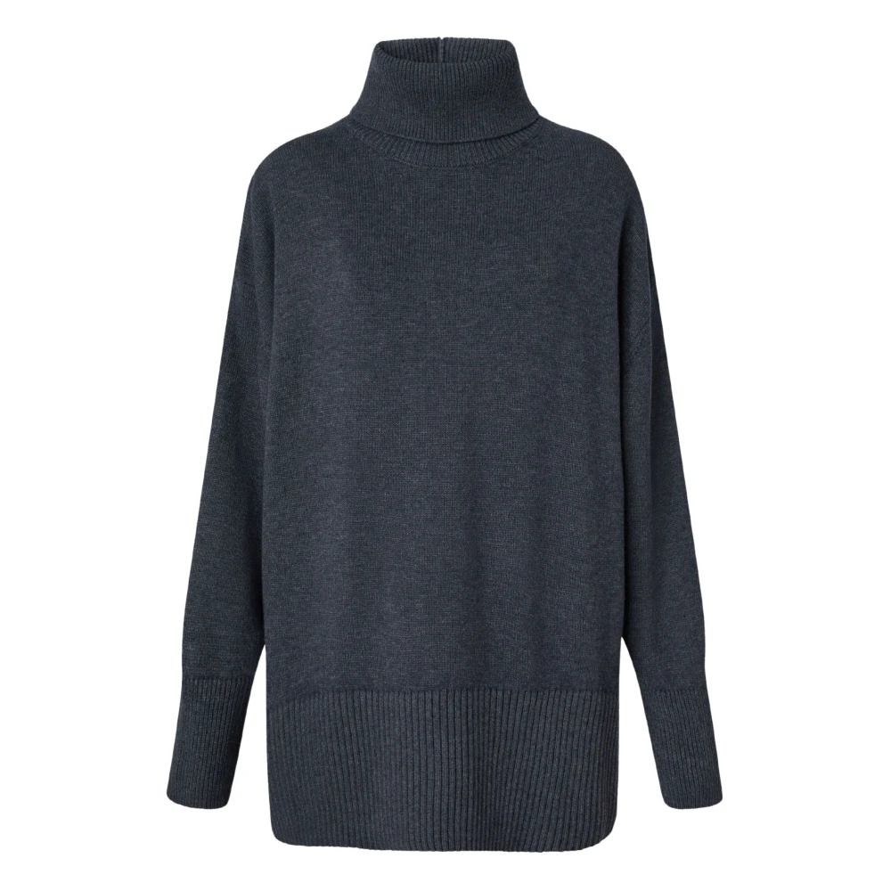 Pinko Grijze Wollen Jurk Elegante Stijl Gray Dames