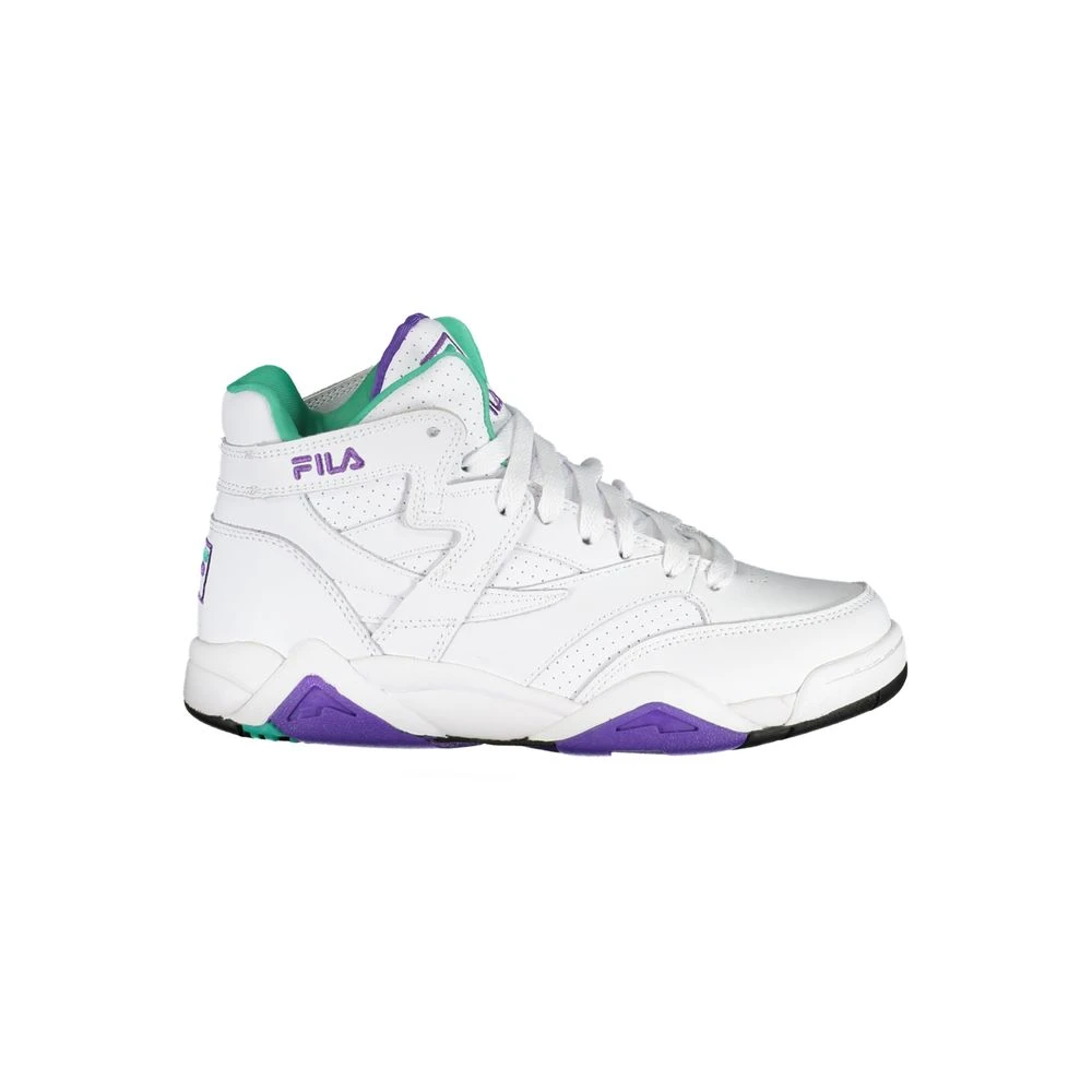 Fila , Sneakers, Female, White, 6 Uk, White Lace-Up Sports Shoes With Contrasting Accents