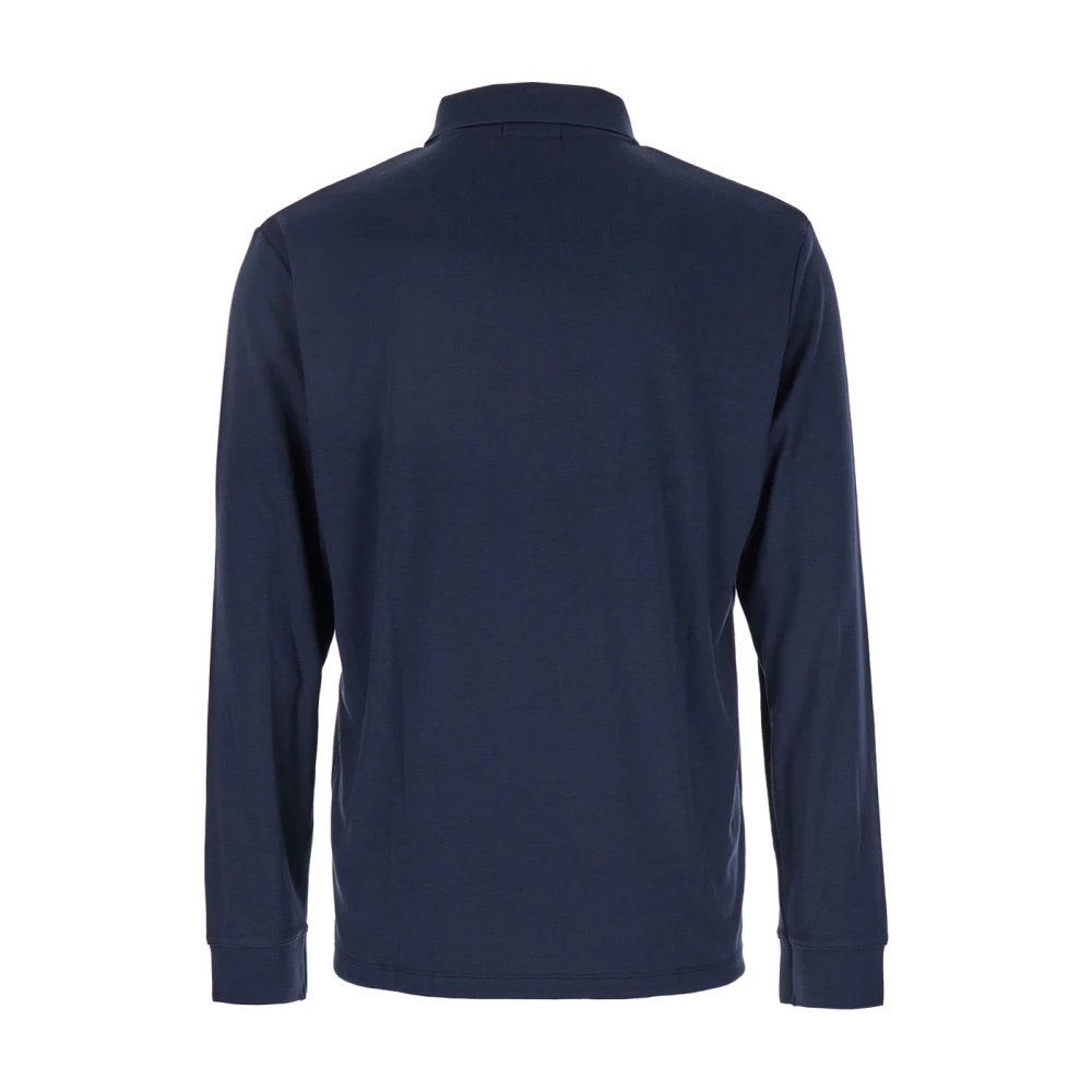 Theory Blauw Poloshirt met Klassieke Kraag Blue Heren