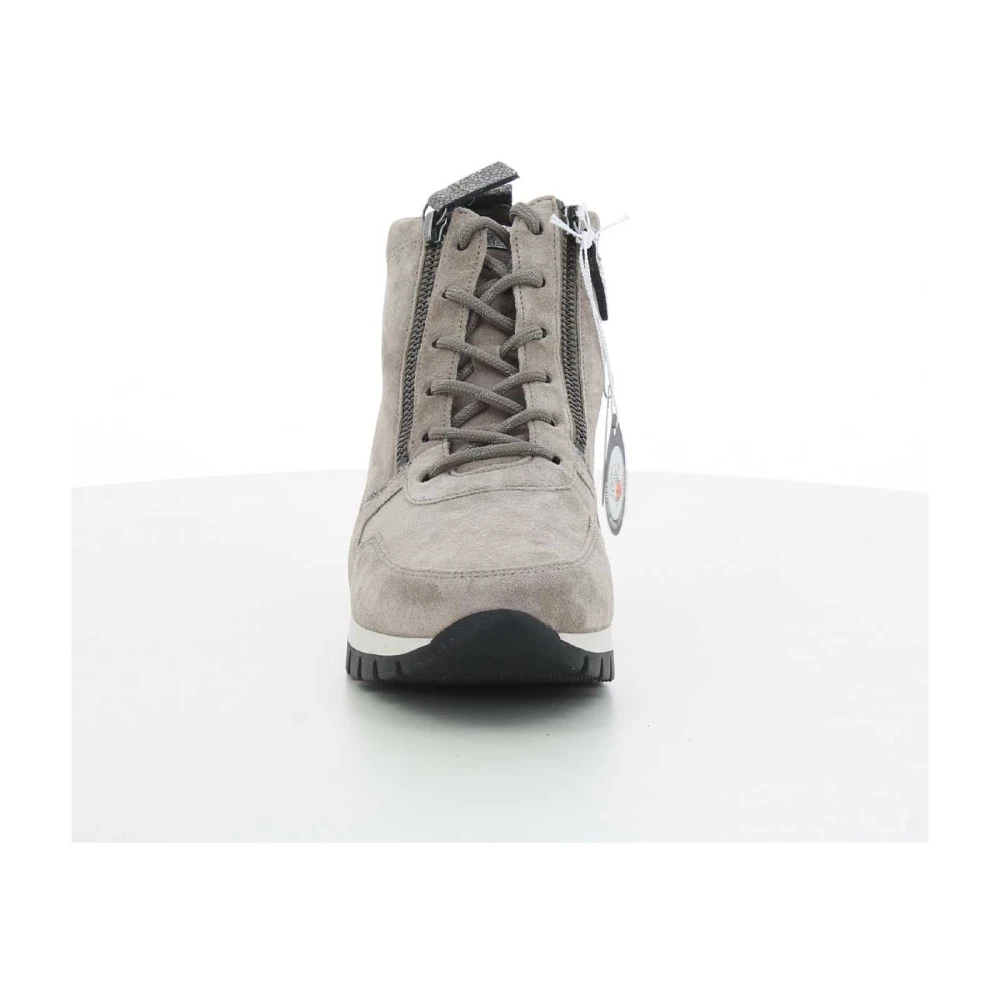 Gabor Stijlvolle Damessneakers in Taupe Gray Dames