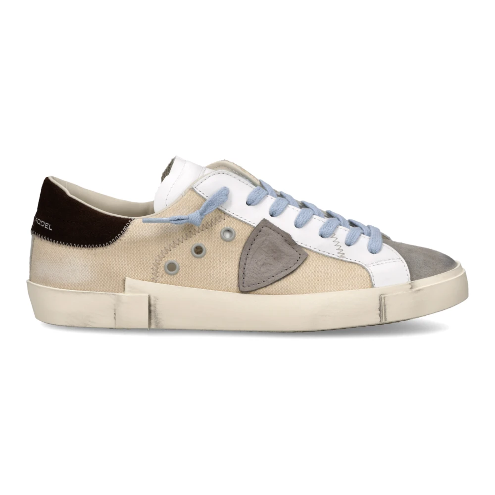 Philippe Model Men's Beige Sneakers, 7 Uk, Prsx Tennis