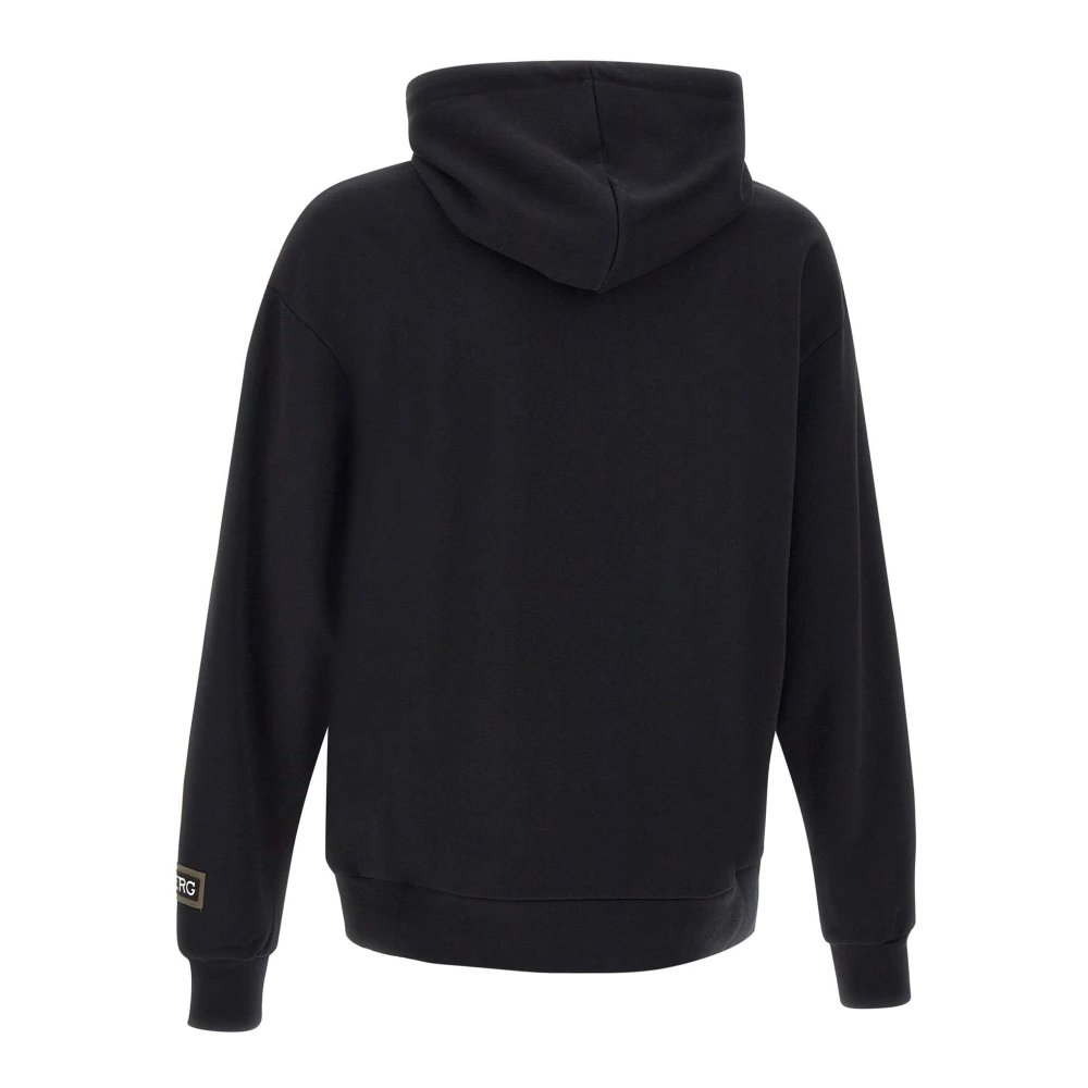 Iceberg Zwarte Katoenen Hoodie Black Heren