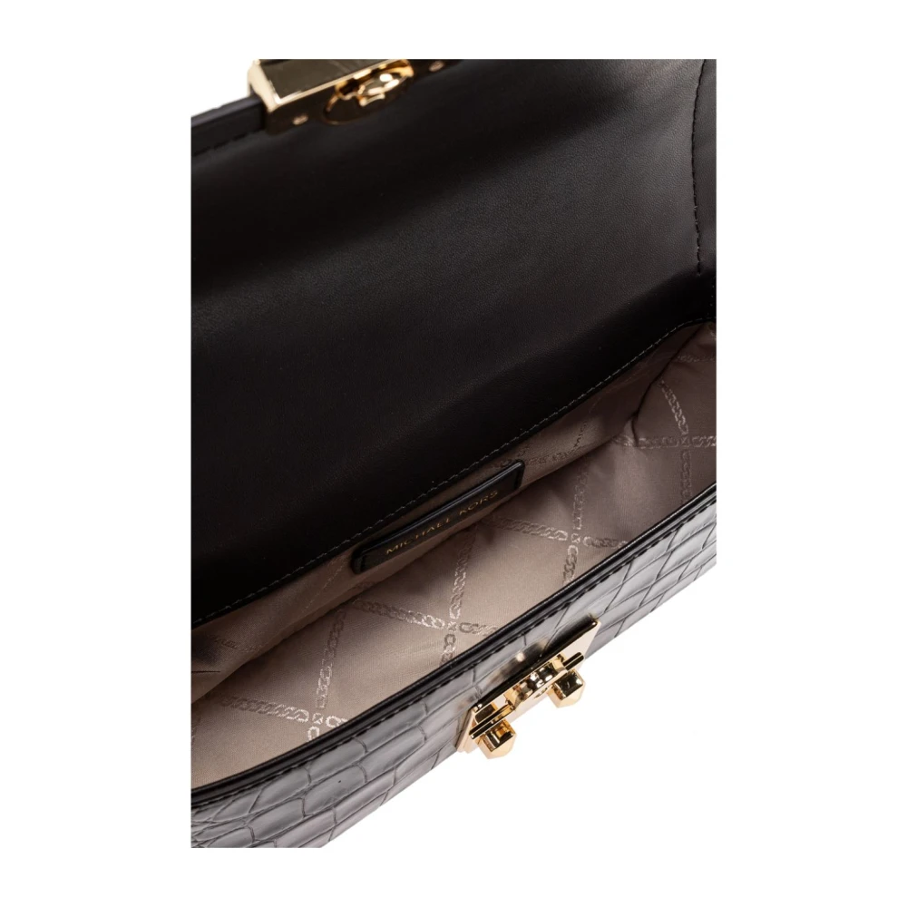 Michael Kors Bruine leren schoudertas Brown Dames