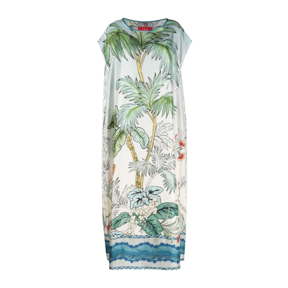F.r.s For Restless Sleepers Heldere Blauwe Palazzo Jurk Blue Dames