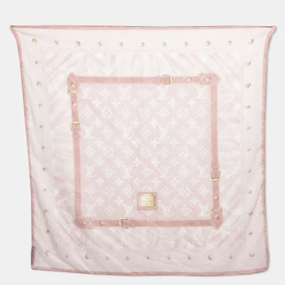 Louis Vuitton Vintage Pre-owned Fabric scarves Pink Dames