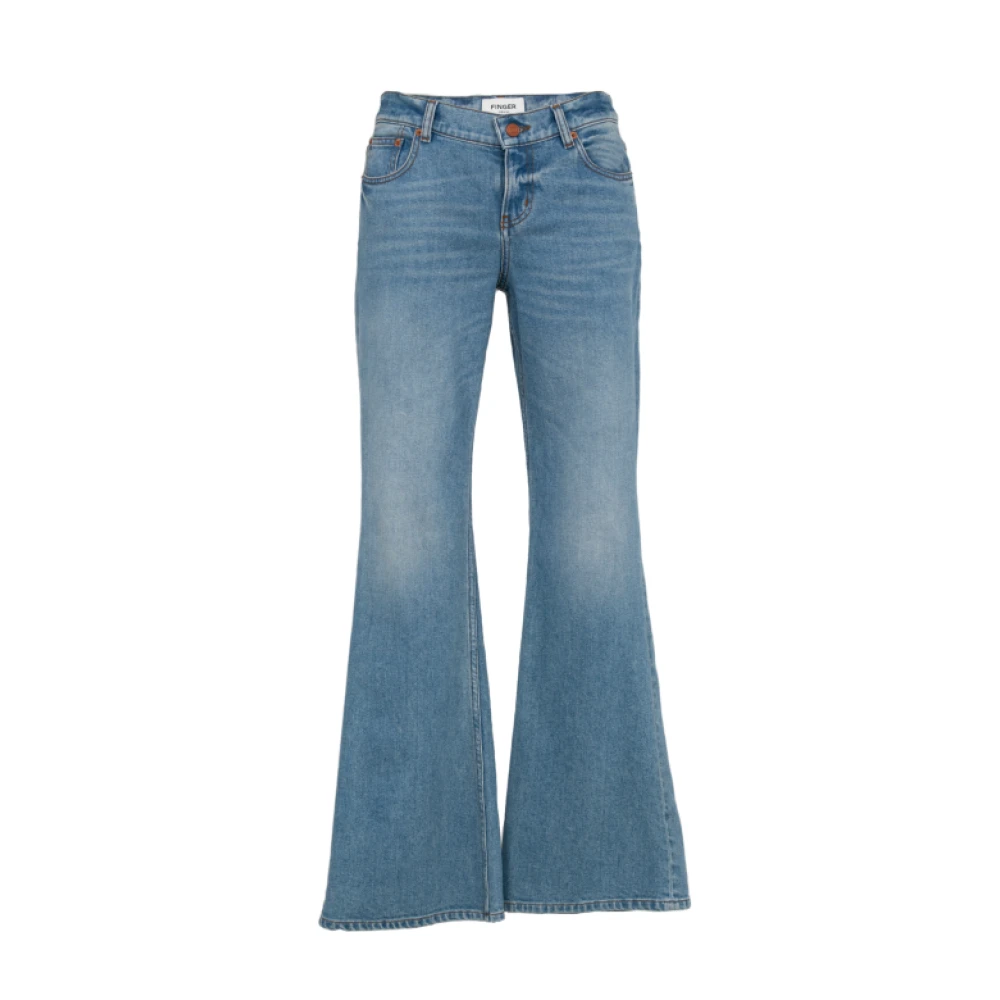 Finger In The Nose Women's Blue Flared Jeans