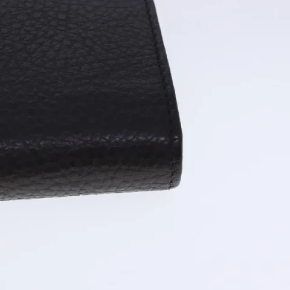 Gucci Vintage Pre-owned Leather wallets Black Dames