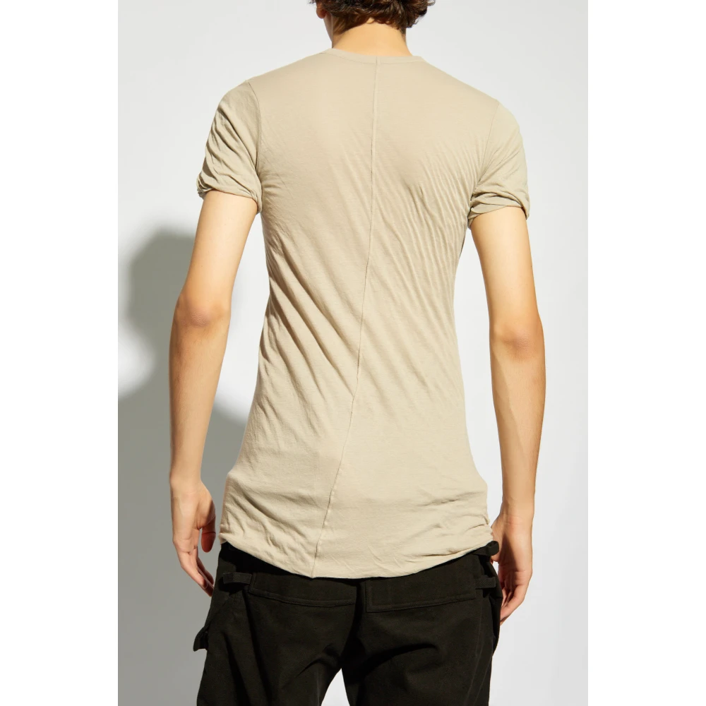 Rick Owens Double T-shirt Beige Heren