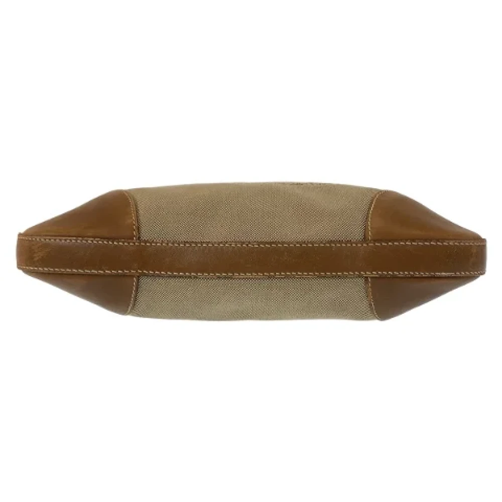 Prada Vintage Pre-owned Canvas prada-bags Beige Dames