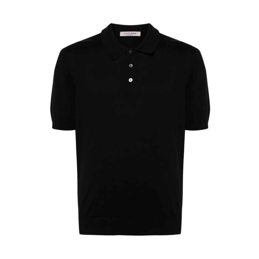 La Fileria Polo Shirts Black Heren