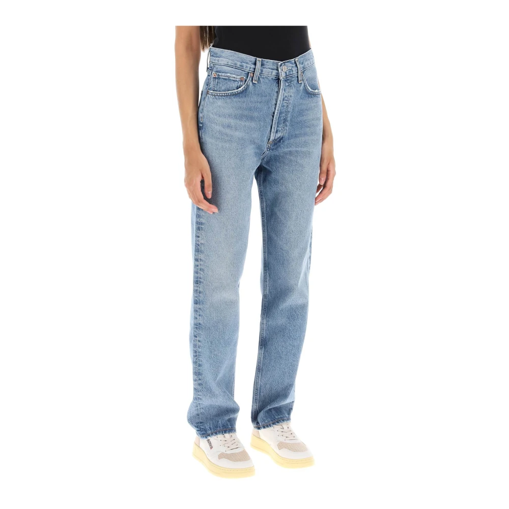 Agolde Vintage-stijl high-waisted jeans Blue Dames