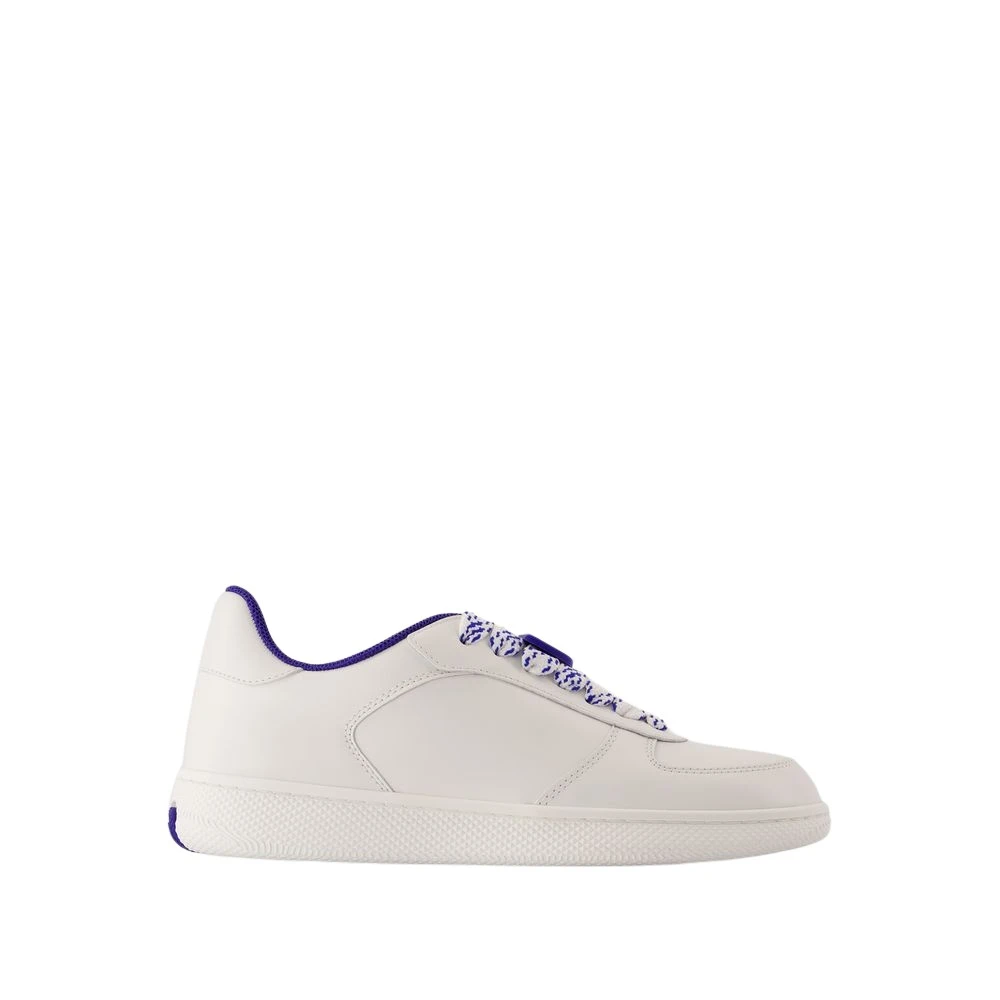 Burberry Vita Läder Terrass Sneakers Kvinnor White, Dam