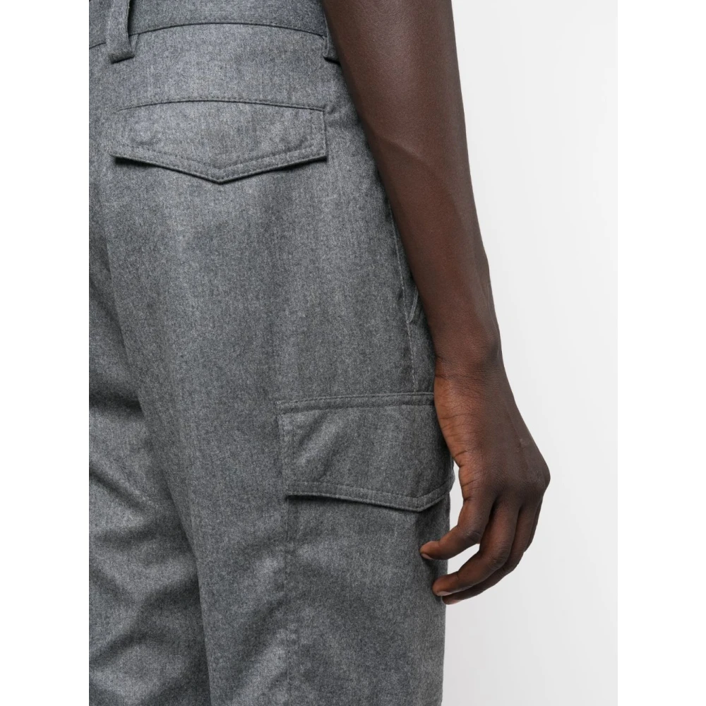 BRUNELLO CUCINELLI Rechte broek Gray Heren