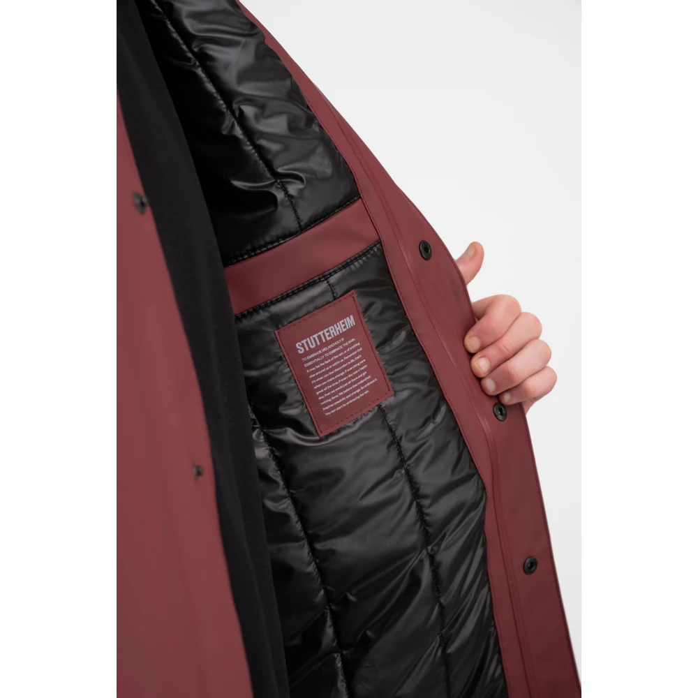 Stutterheim Waterdichte Winter Overshirt Jas Red Heren