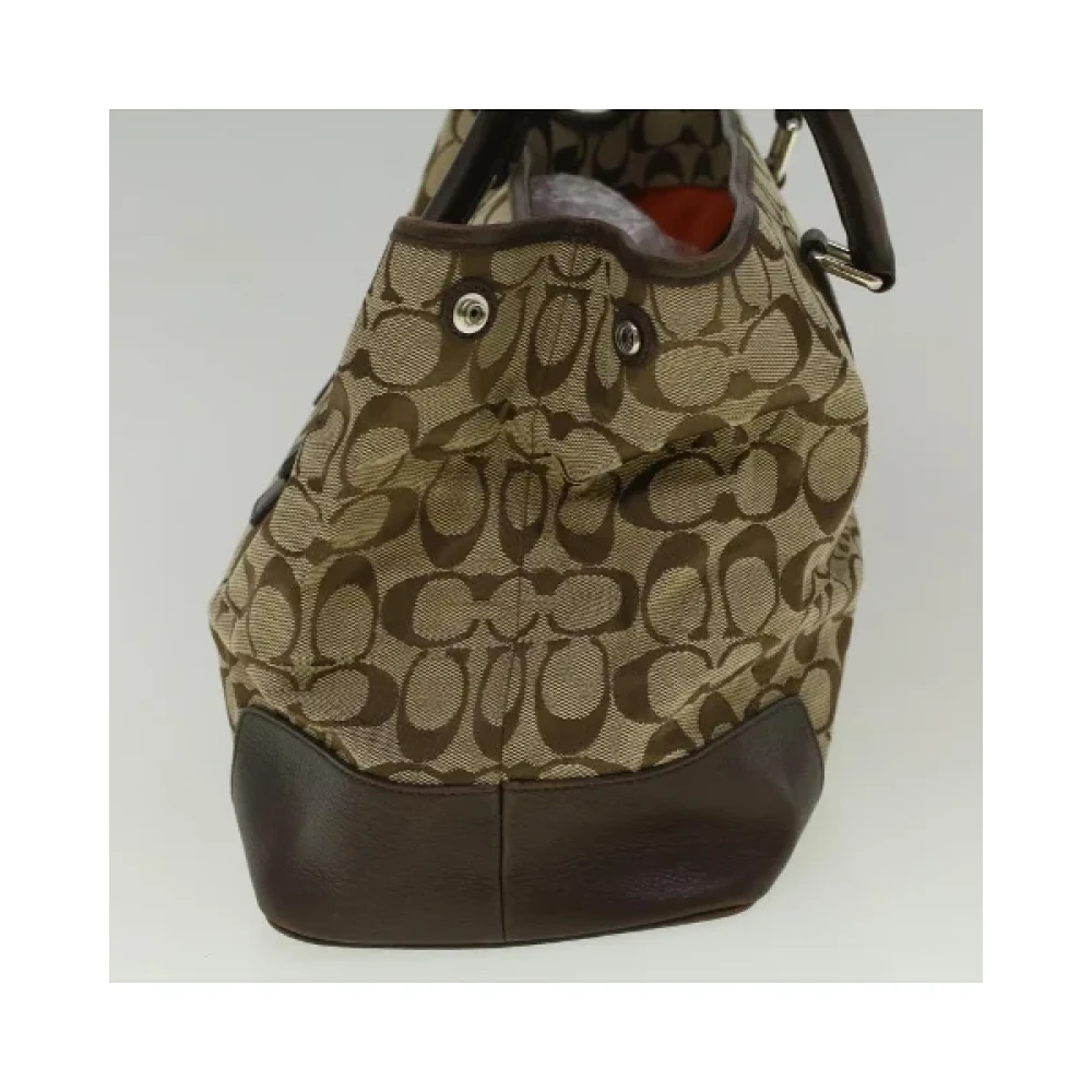 Coach Pre-owned Cotton totes Brown Dames