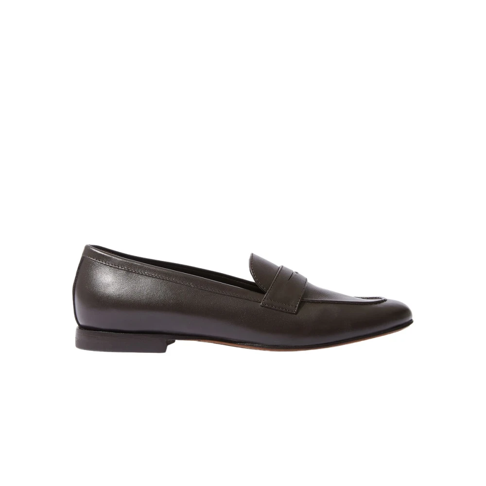 Scarosso valeria loafers handgemaakte italiaanse leren penny loafers