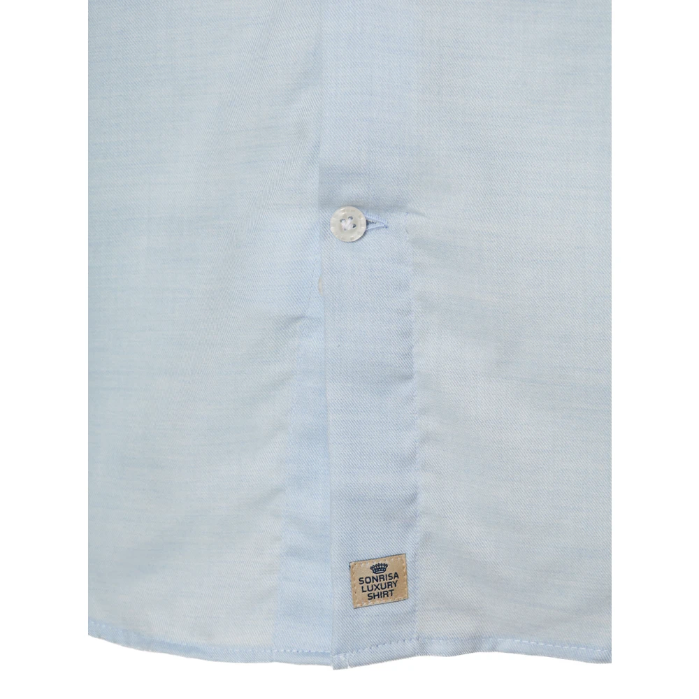 Sonrisa Gerecyclede katoenen shirt Gemaakt in Italië Blue Heren