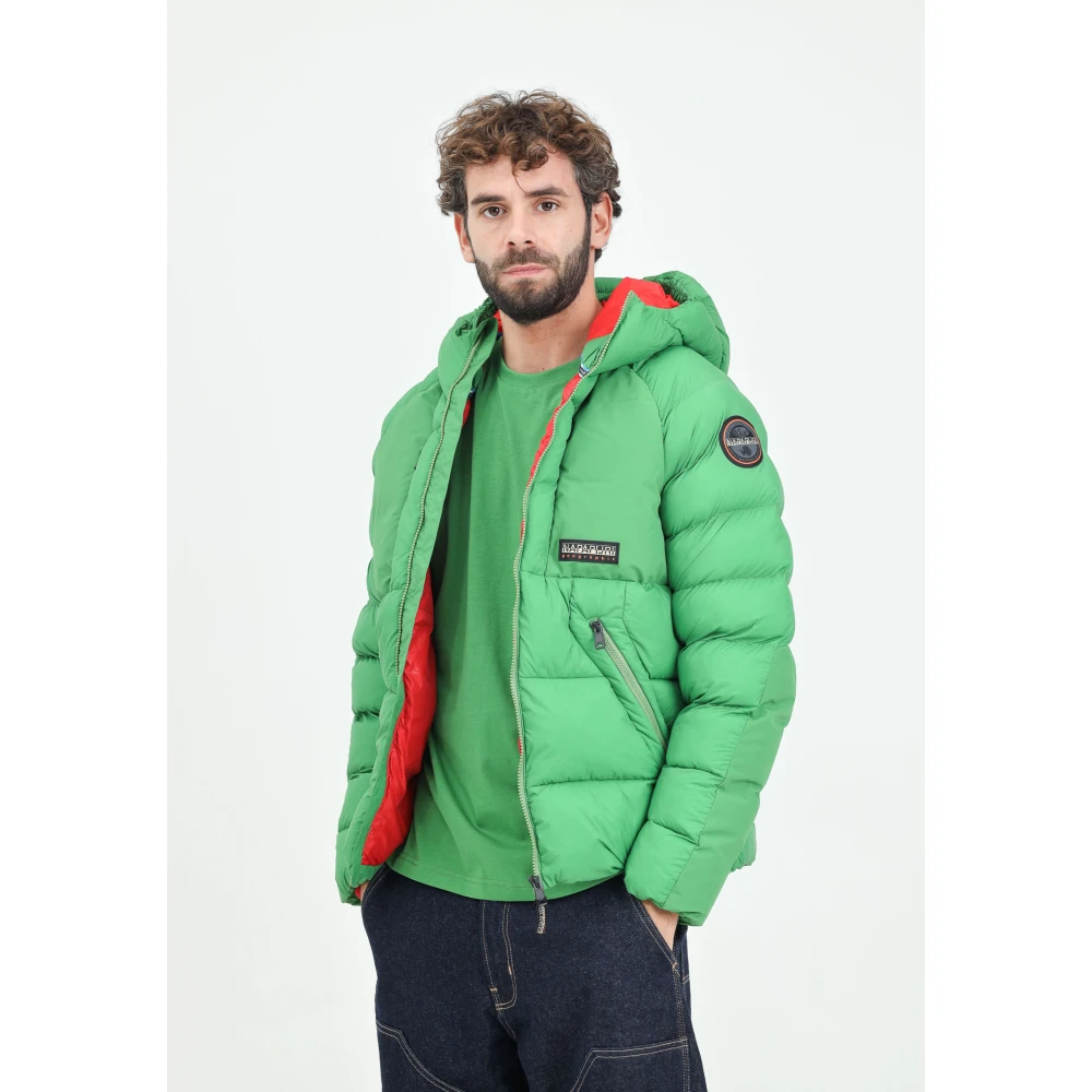 Napapijri Groene Gewatteerde Jas Mannen Winter Green Heren