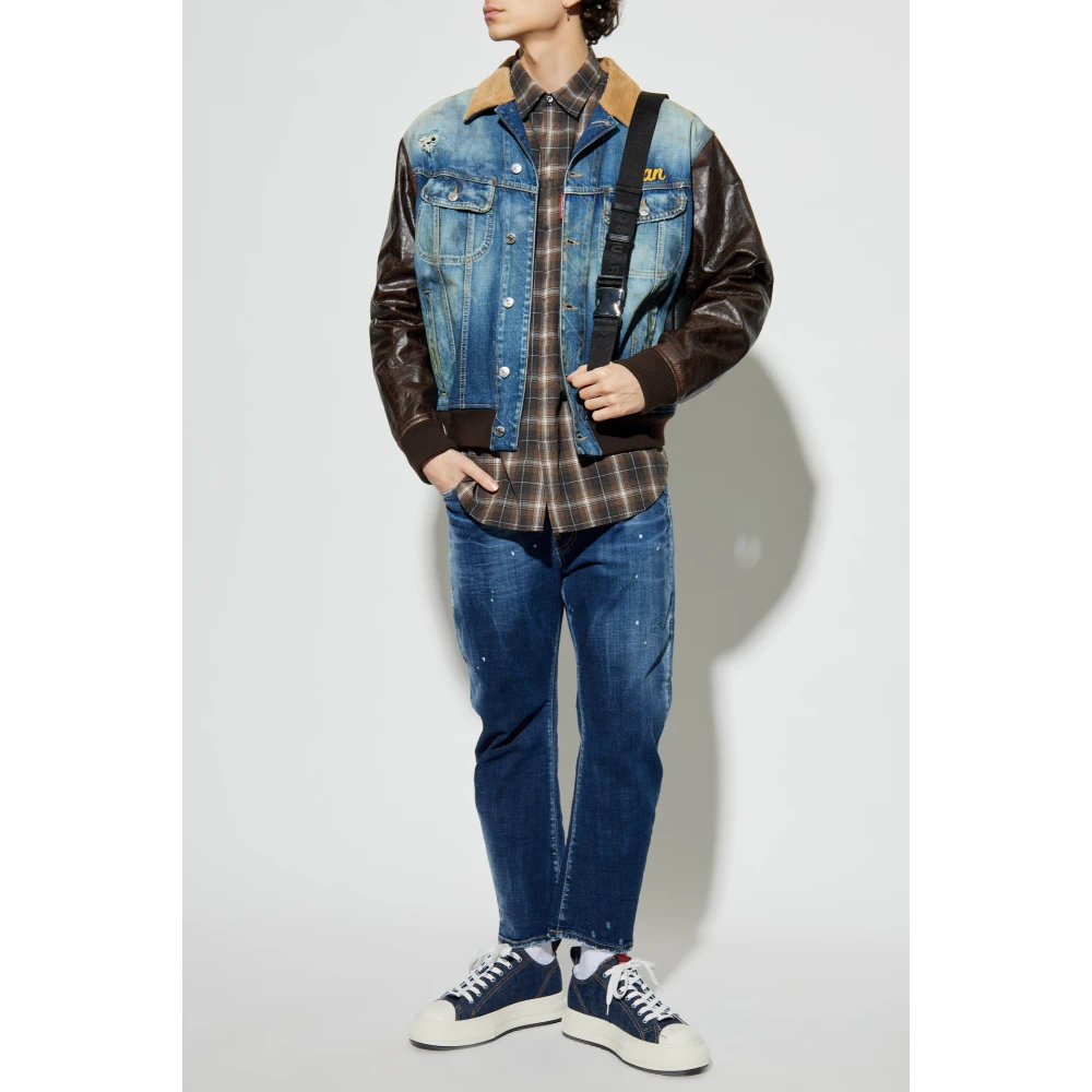Dsquared2 Geruite overhemd Brown Heren