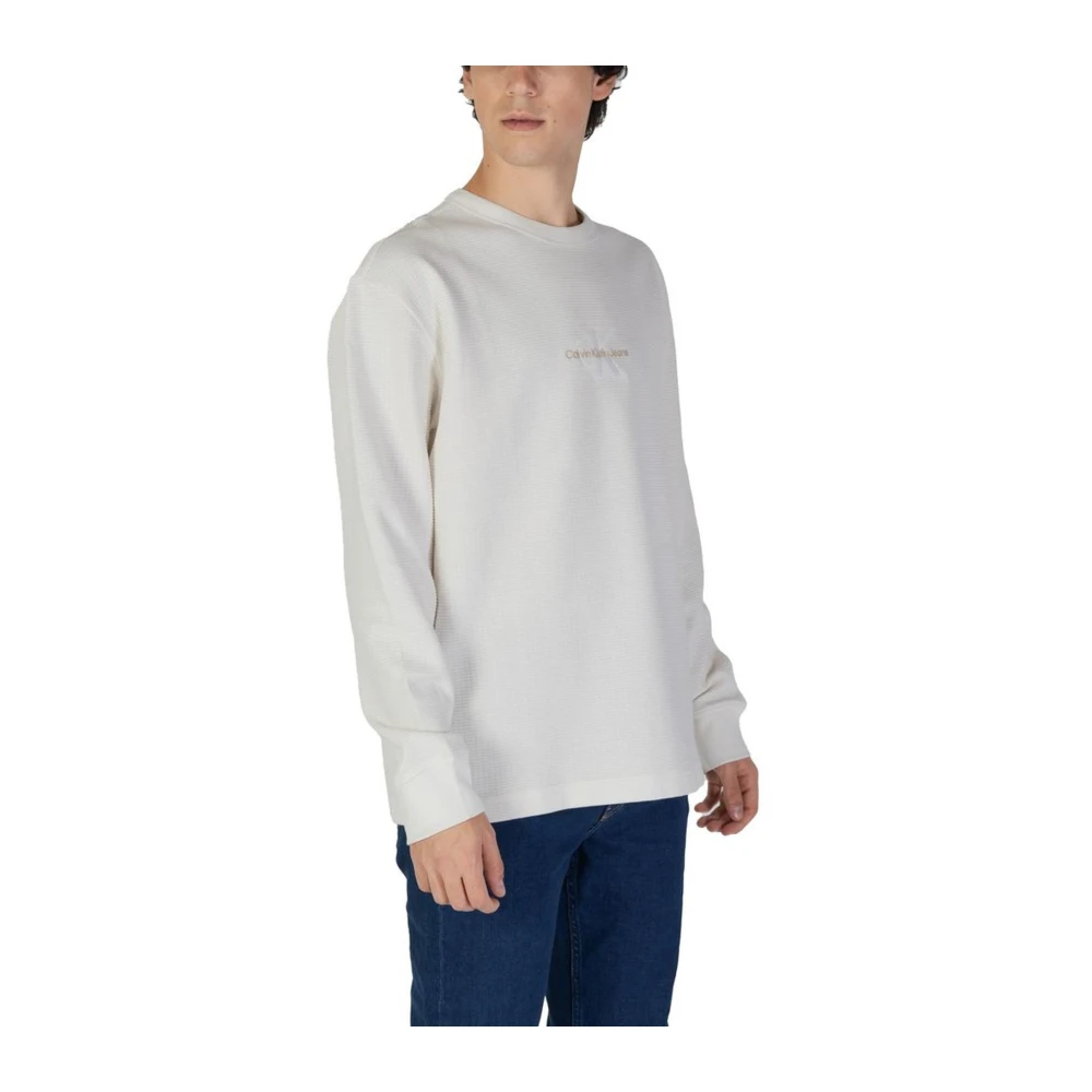 Calvin Klein Jeans Katoenen trui Beige Heren