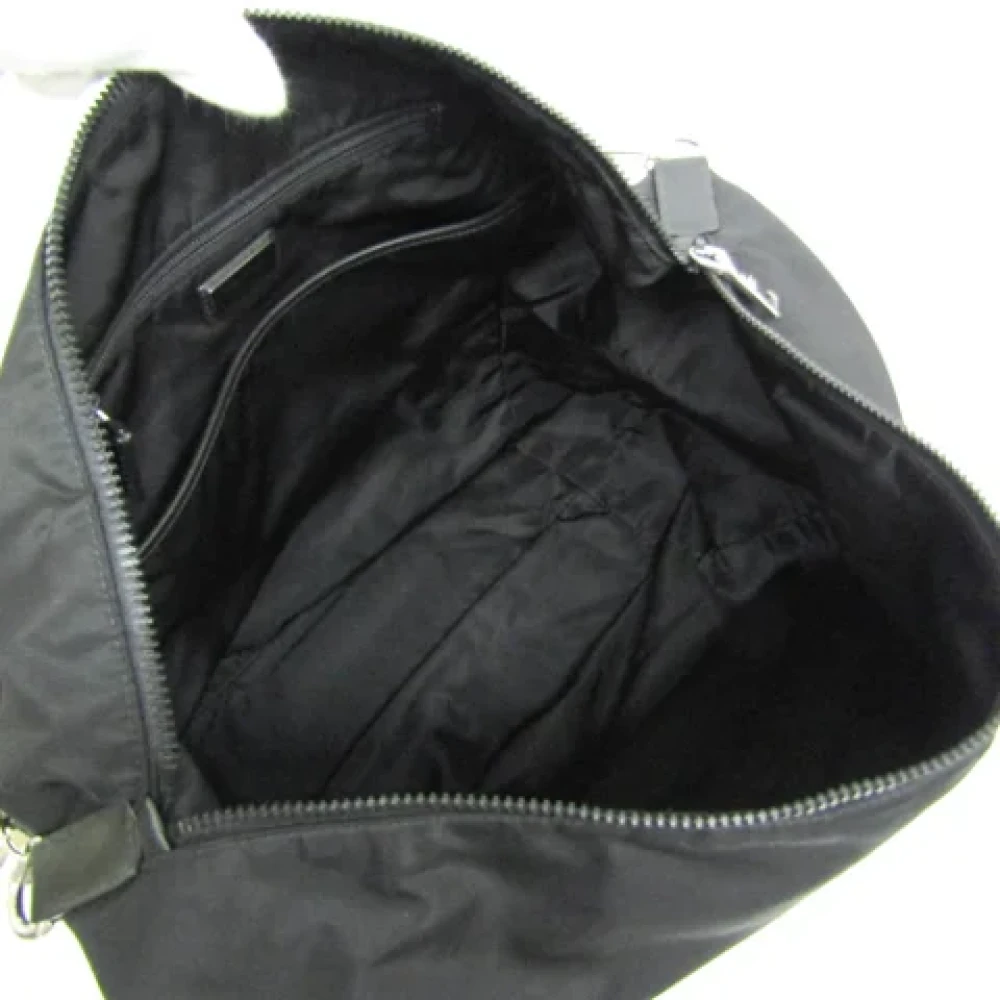 Prada Vintage Pre-owned Nylon shoulder-bags Black Dames