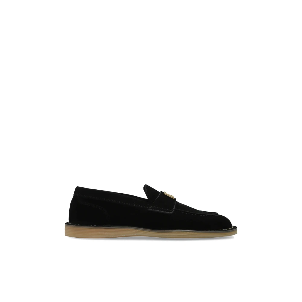 Dolce & Gabbana Women's Black Suede Loafers