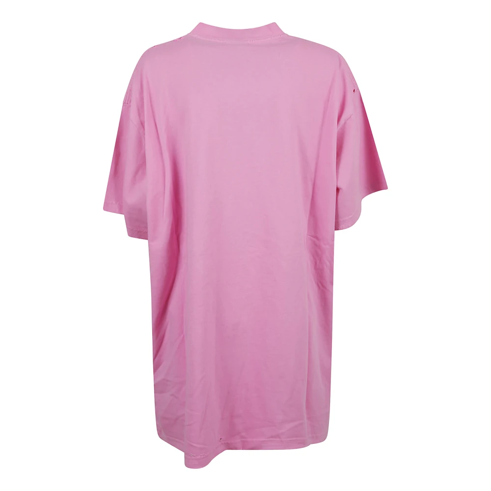 Balenciaga Oversized T-shirt in lichtroze wit Pink Dames