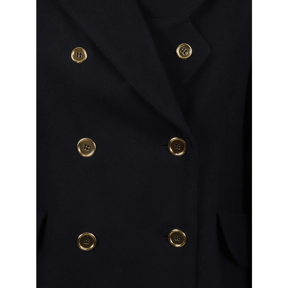 Patou Blauwe Double Breasted Iconische Jas Blue Dames