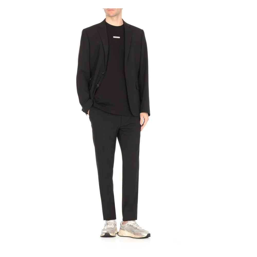 Dsquared2 Zwart tweedelig pak met pieklapel Black Heren