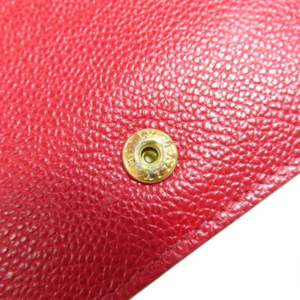 Bally Pre-owned Leather wallets Red Dames