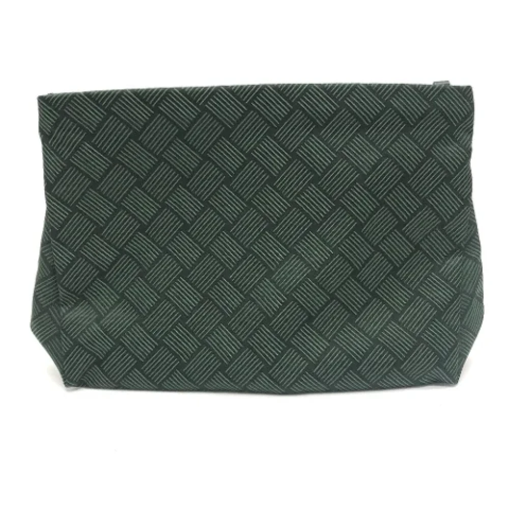 Bottega Veneta Vintage Pre-owned Fabric clutches Green Dames