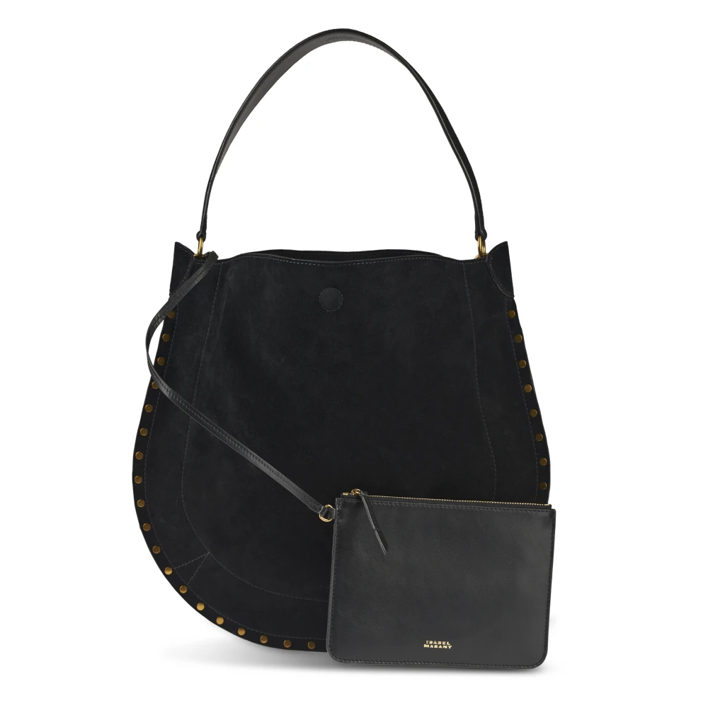 Isabel marant Zwarte Hobo-tas met zachte afwerking Black Dames