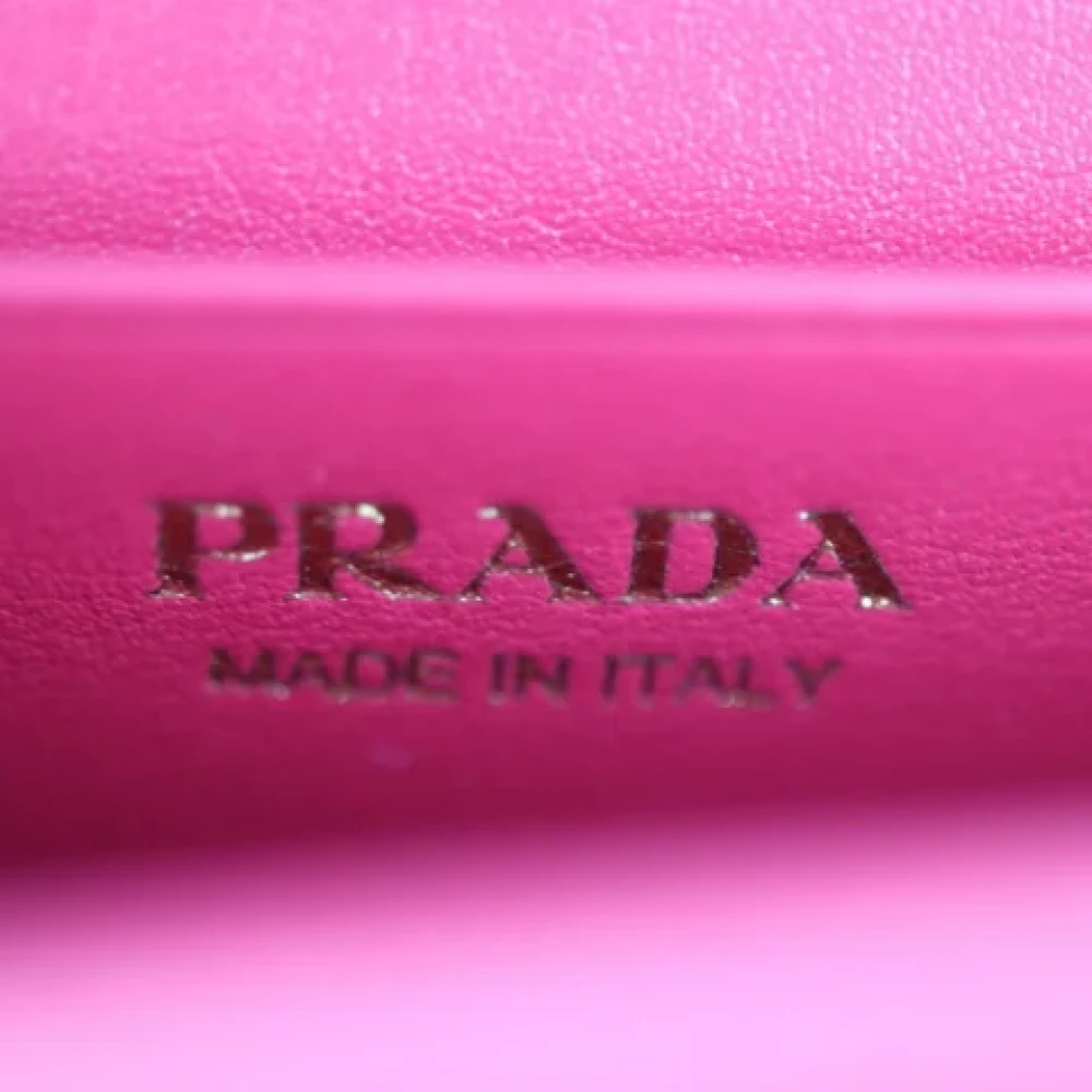 Prada Vintage Pre-owned Leather wallets Pink Dames