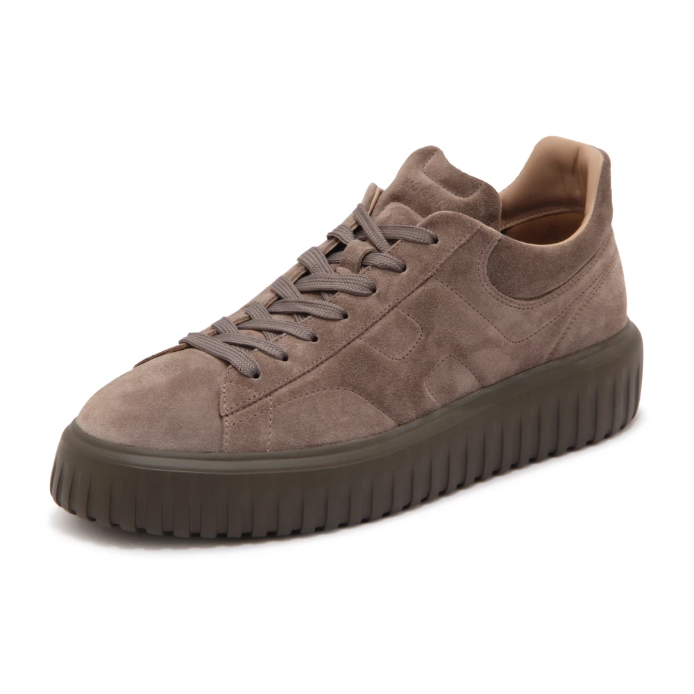 Hogan H-Stripes Allacciato H Heren Schoenen Bruin