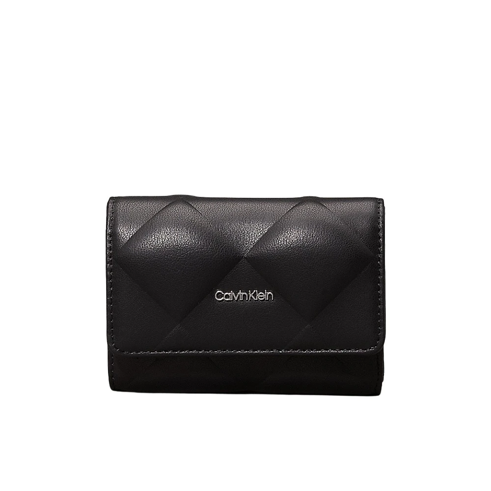 Calvin Klein Diamantgestikte damesportemonnee Black Dames