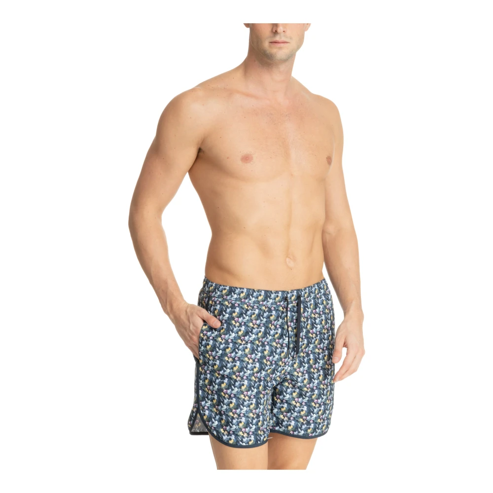 Emporio Armani Abstract Multicolor Zwemshorts Multicolor Heren