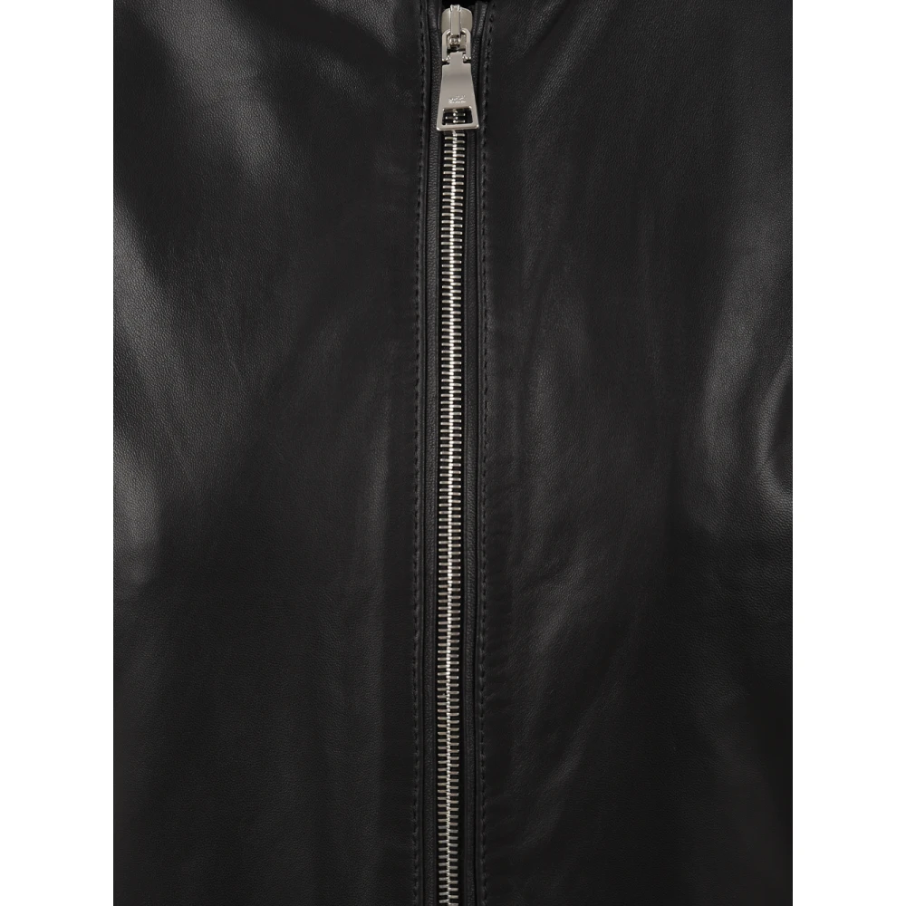 add Leather Jackets Black Dames