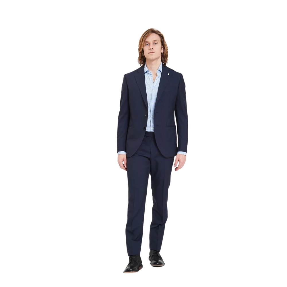 Suits > Suit Sets > Single Breasted Suits - - Luigi Bianchi Mantova - Modalova