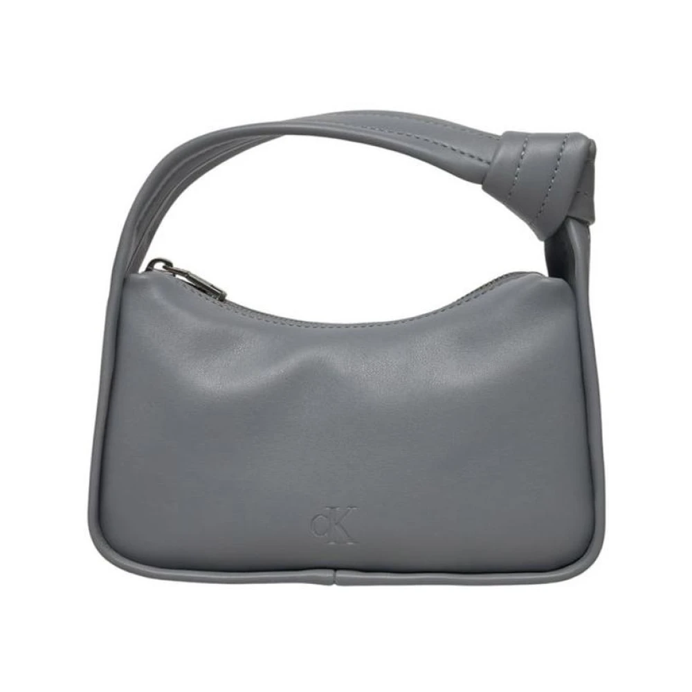 Calvin Klein Geknoopte Mini Handtas Gray Dames