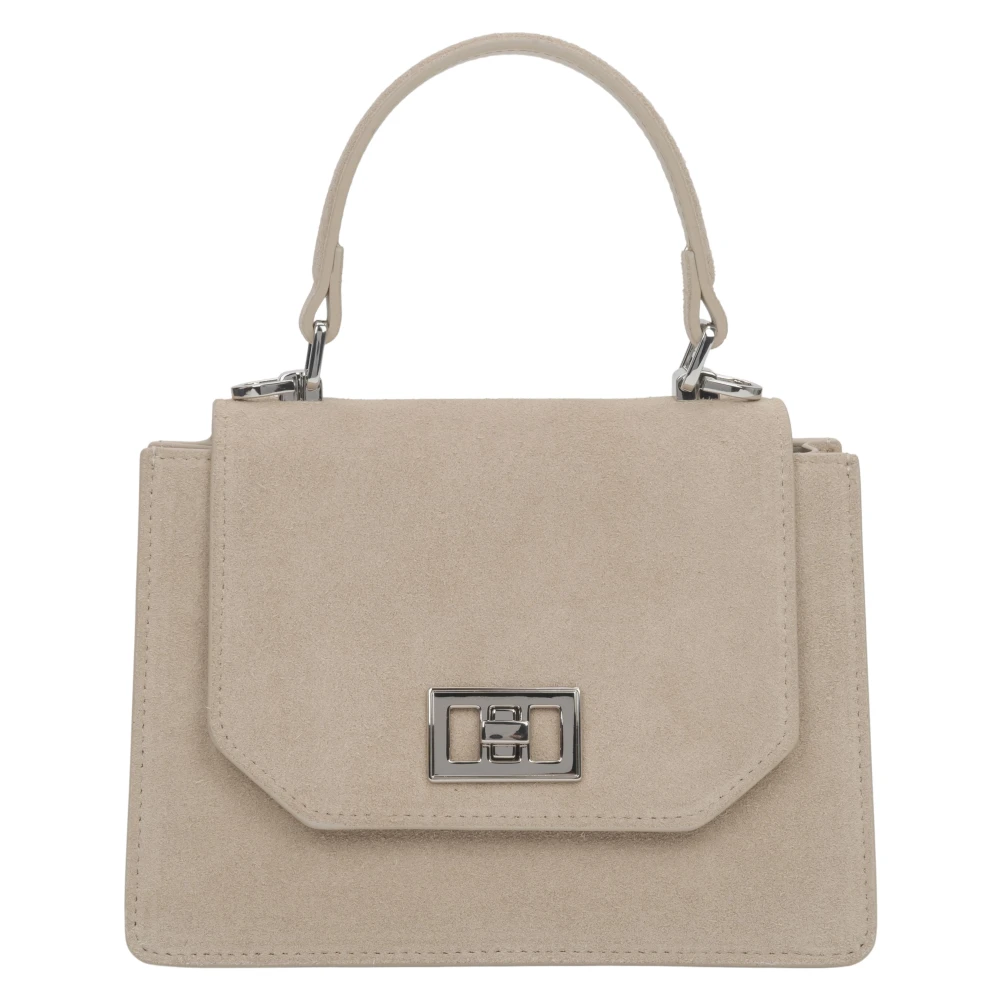 Estro Women's Beige Handbags, One Size, Mini Satchel Handbag