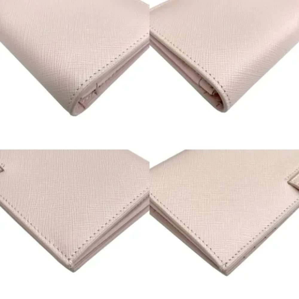 Prada Vintage Pre-owned Leather wallets Pink Dames