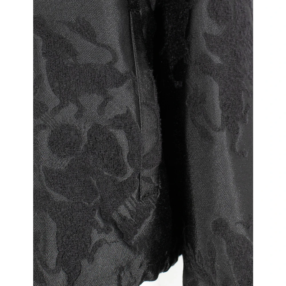 Fabiana Filippi Stijlvolle Bomberjack met Jacquard Boucl Stof Black Dames