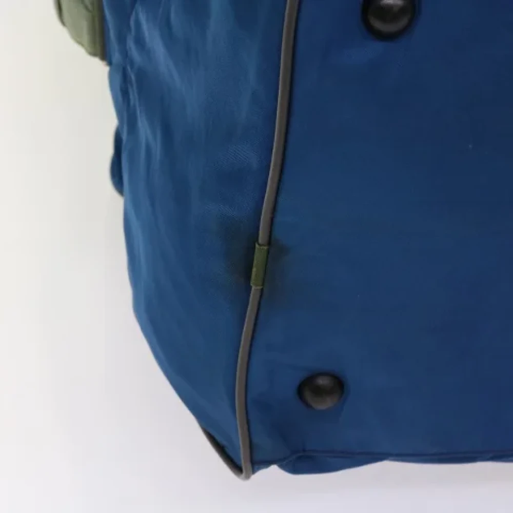Prada Vintage Pre-owned Nylon travel-bags Blue Dames
