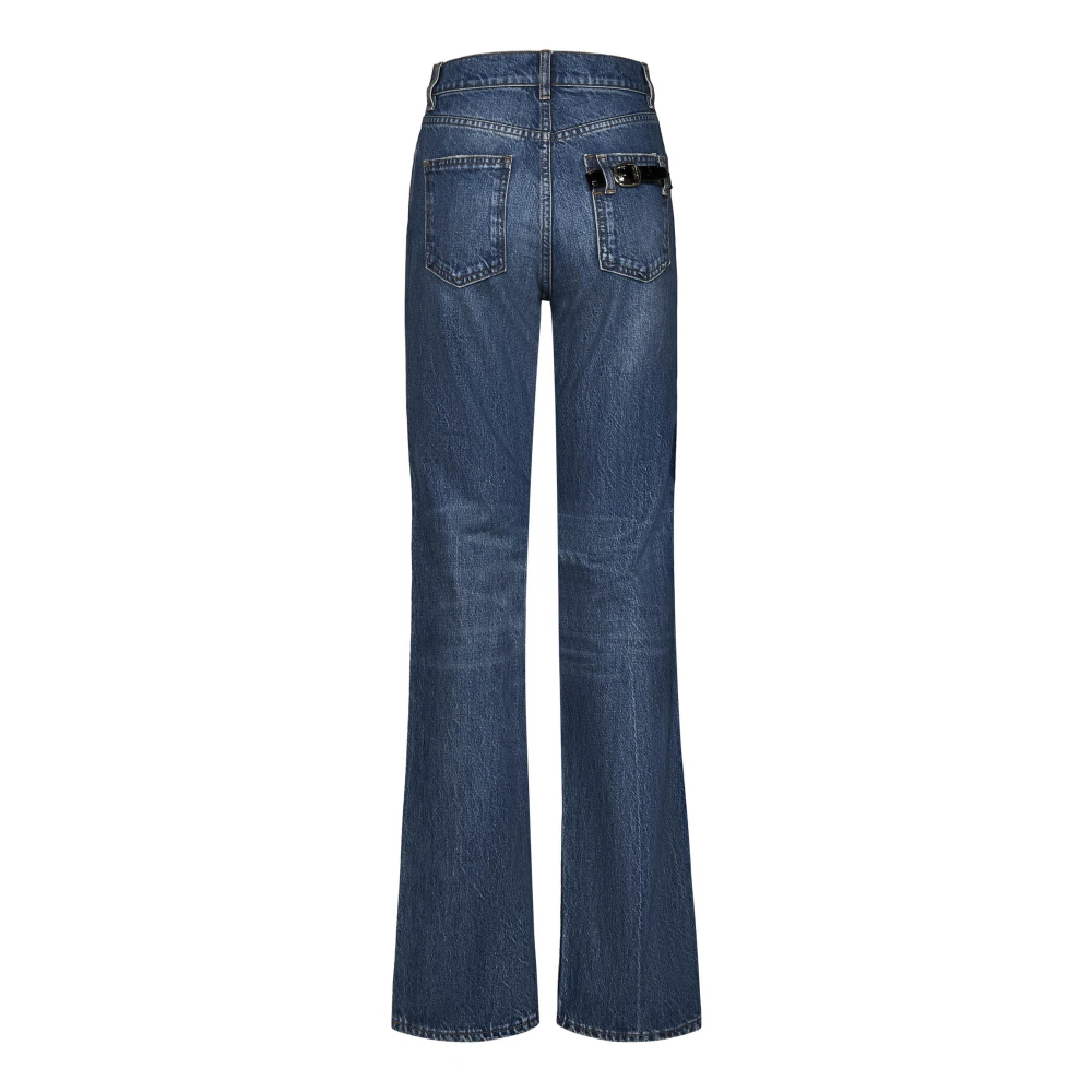 Coperni Blauwe High Waist Slim Fit Jeans Blue Dames