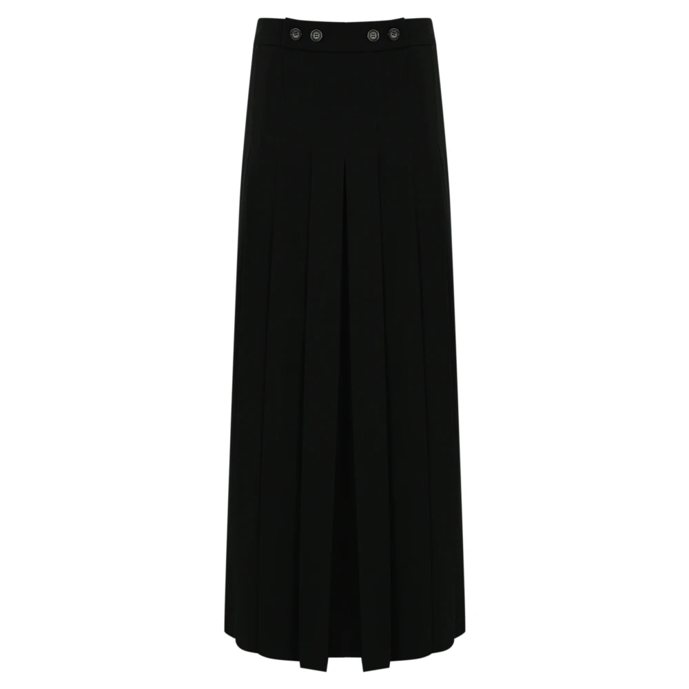 Pinko Lange rok met voorplooien Black Dames