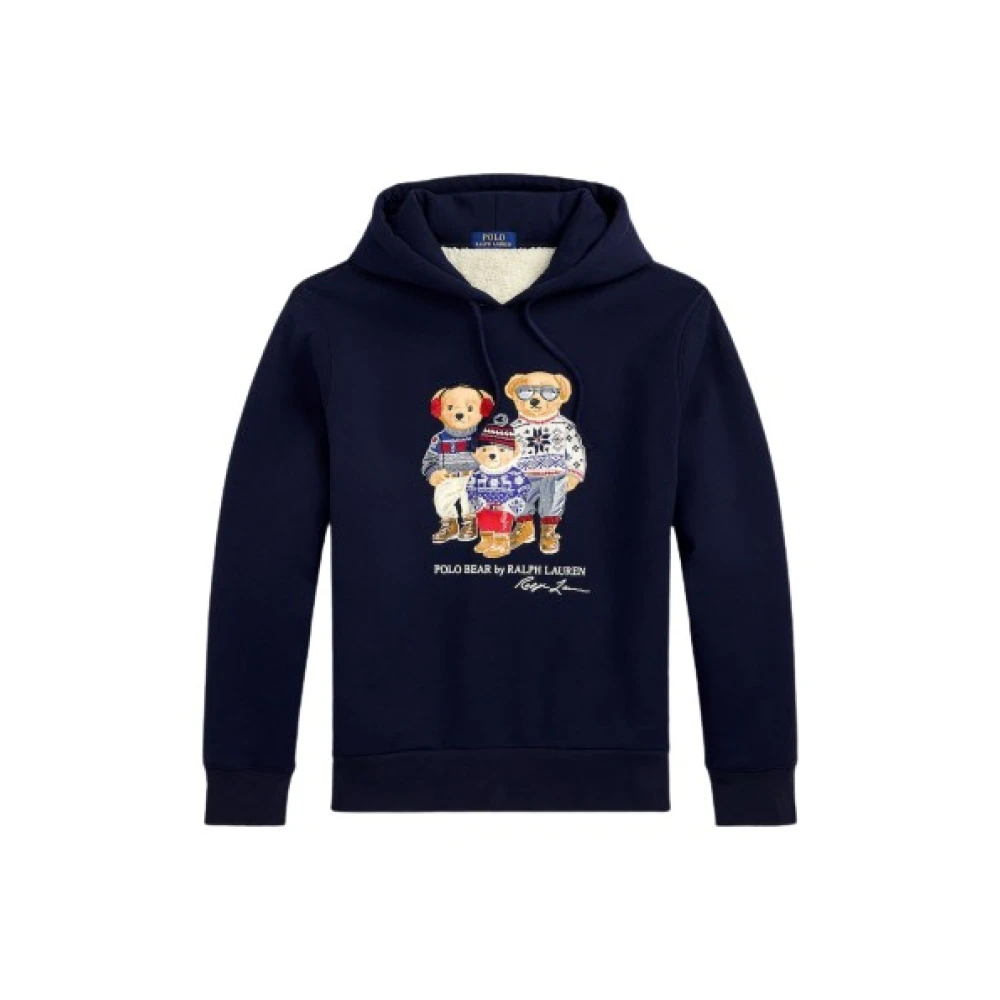 Polo Ralph Lauren Chic Winter Familie Hoodie Blue Heren