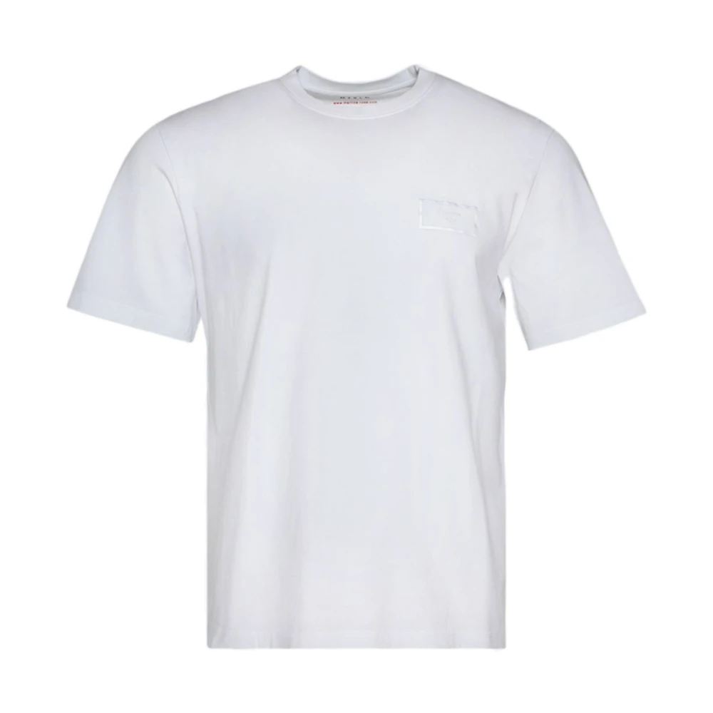 Martine Rose Katoenen Crew Neck T-Shirt White Heren