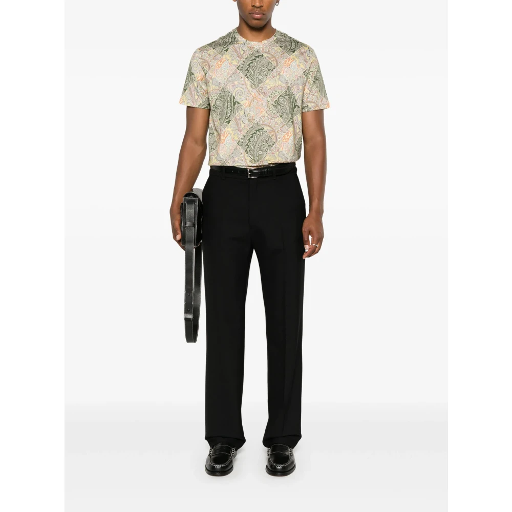 ETRO Casual Katoenen T-Shirt X0840 Multicolor Heren