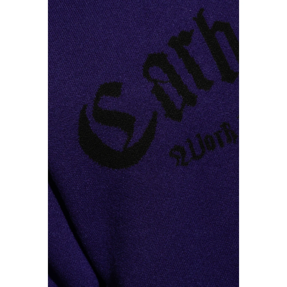 Carhartt WIP Trui met logo Purple Heren