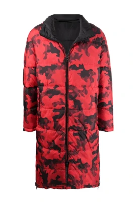 Vändbar Camo Pufferjacka i